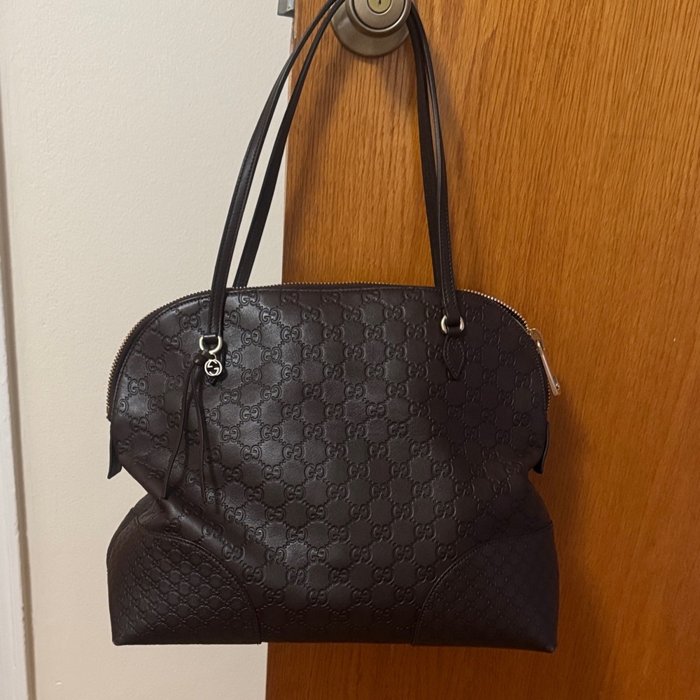 Authentic Gucci Dark Brown Shoulder Bag